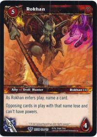 warcraft tcg reign of fire rokhan