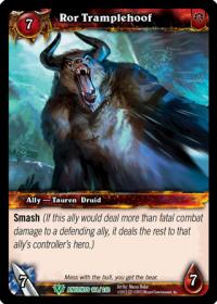 warcraft tcg war of the ancients ror tramplehoof