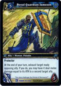 warcraft tcg fields of honor royal guardian jameson