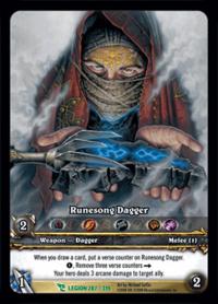 warcraft tcg extended art runesong dagger ea