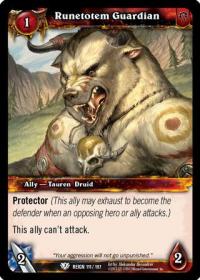 warcraft tcg reign of fire runetotem guardian