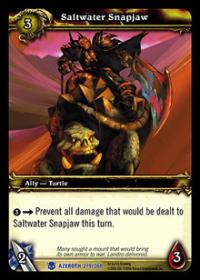 warcraft tcg heroes of azeroth saltwater snapjaw