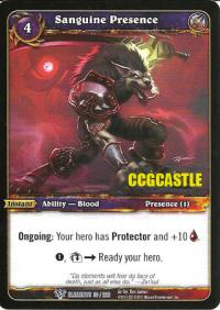 warcraft tcg war of the elements sanguine presence