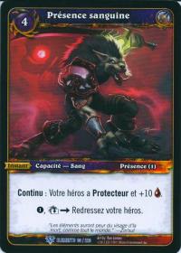 warcraft tcg war of the elements french sanguine presence french