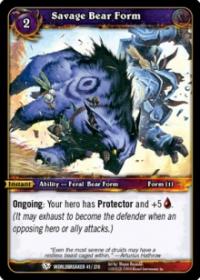 warcraft tcg worldbreaker savage bear form