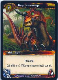 warcraft tcg war of the elements french savage raptor french