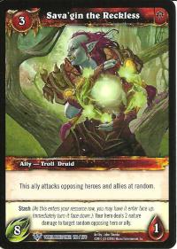 warcraft tcg worldbreaker sava gin the reckless