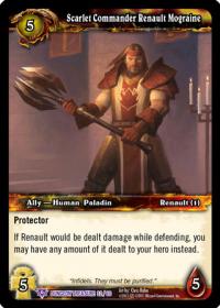 warcraft tcg dungeon deck treasure scarlet commander renault mograine