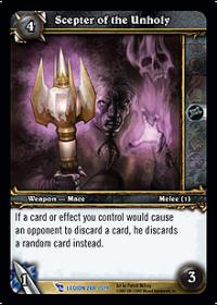 warcraft tcg march of legion scepter of the unholy