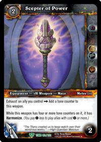 warcraft tcg tomb of the forgotten scepter of power