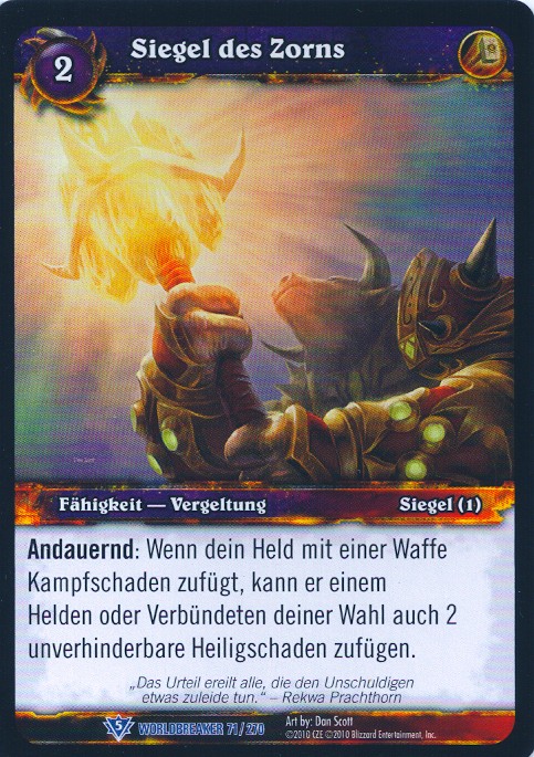 Seal of Wrath (German)