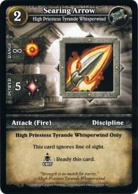 wow minis core action cards searing arrow