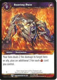 warcraft tcg worldbreaker searing pain