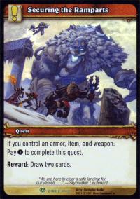 warcraft tcg icecrown citadel securing the ramparts