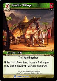 warcraft tcg drums of war sen jin village