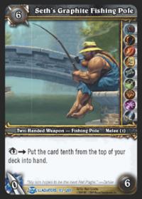 warcraft tcg blood of gladiators seth s graphite fishing pole