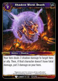 warcraft tcg war of the elements shadow word death