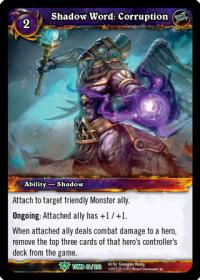 warcraft tcg tomb of the forgotten shadow word corruption