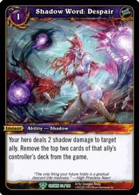 warcraft tcg crown of the heavens shadow word despair