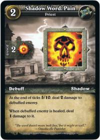 wow minis core action cards shadow word pain minis