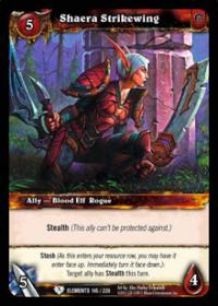 warcraft tcg war of the elements shaera strikewing