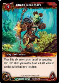 warcraft tcg war of the ancients shaka deadmark