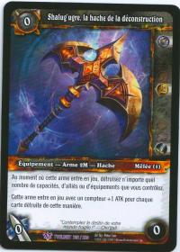 warcraft tcg twilight of dragons foreign shalug doom the axe of unmaking french