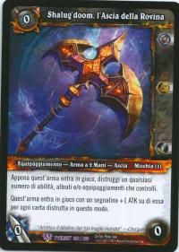 warcraft tcg twilight of dragons foreign shalug doom the axe of unmaking italian