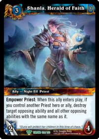 warcraft tcg throne of the tides shanla herald of faith