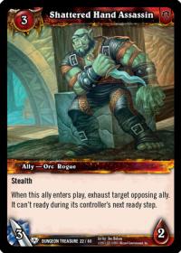 warcraft tcg dungeon deck treasure shattered hand assassin