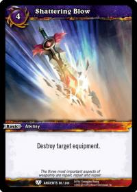 warcraft tcg war of the ancients shattering blow