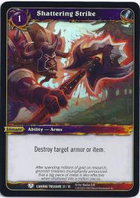 warcraft tcg caverns of time shattering strike