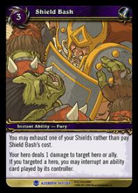 warcraft tcg heroes of azeroth shield bash