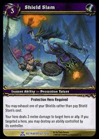 warcraft tcg servants of betrayer shield slam