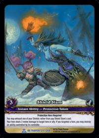 warcraft tcg extended art shield slam ea