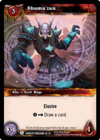 warcraft tcg battle of aspects shumu zun