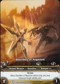 warcraft tcg extended art shuriken of negation ea