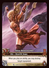 warcraft tcg extended art silea dawnwalker ea