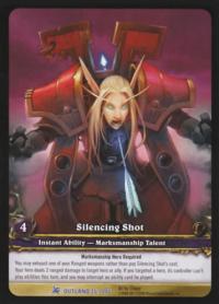 warcraft tcg extended art silencing shot ea