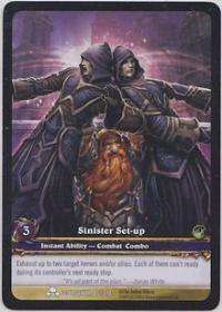 warcraft tcg extended art sinister set up ea