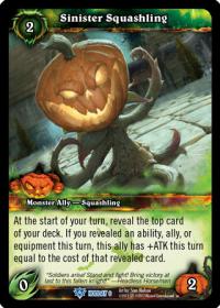 warcraft tcg foil and promo cards sinister squashling