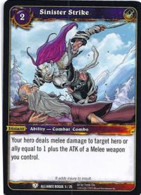 warcraft tcg class deck 2013 spring sinister strike cd