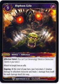 warcraft tcg class decks 2011 spring siphon life cd