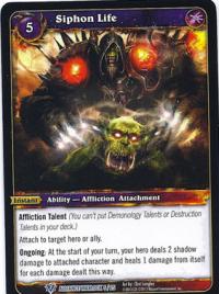 warcraft tcg class deck 2013 spring siphon life cd