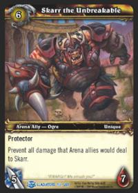 warcraft tcg blood of gladiators skarr the unbreakable