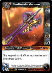 warcraft tcg crown of the heavens skullstealer greataxe