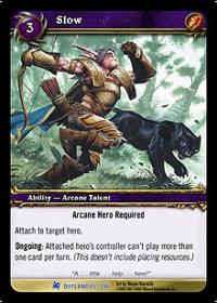 warcraft tcg fires of outland slow