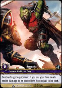 warcraft tcg extended art smash ea