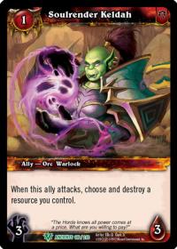 warcraft tcg war of the ancients soulrender keldah