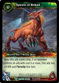 warcraft tcg betrayal of the guardian spawn of rokad